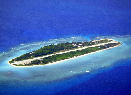 Đảo Ba Bình thuộc quần đảo Trường Sa của Việt Nam, nơi Đài Loan xây dựng trái phép.